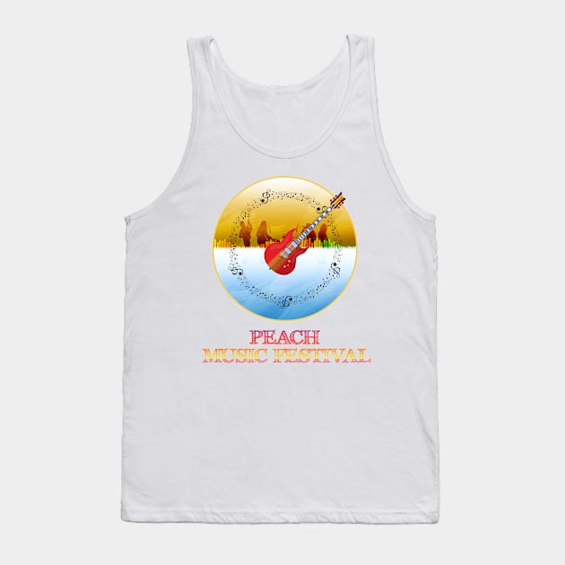 Peach Music Festival Tank Top by smkworld
